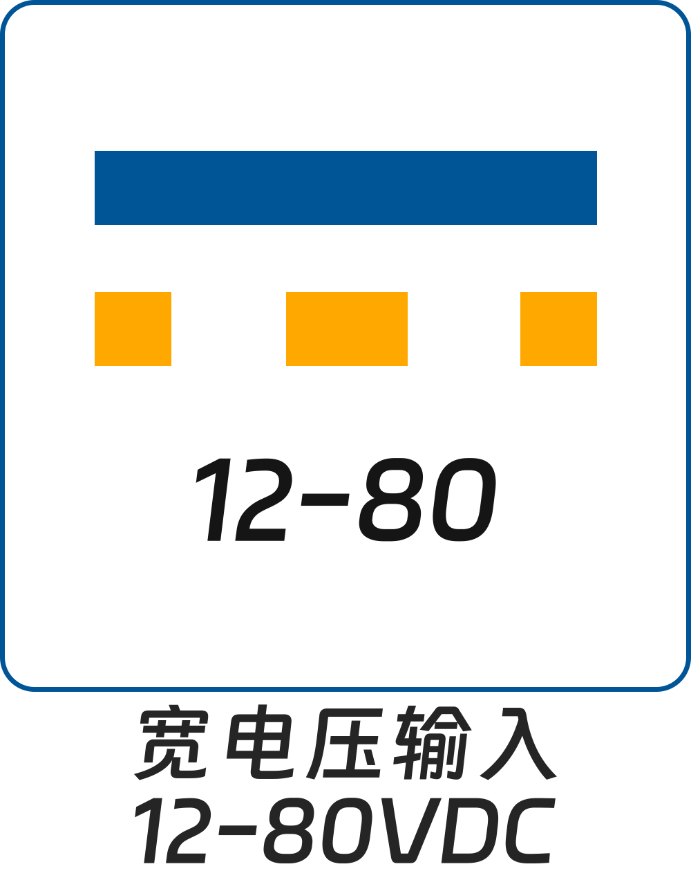 宽电压输入12-80VDC