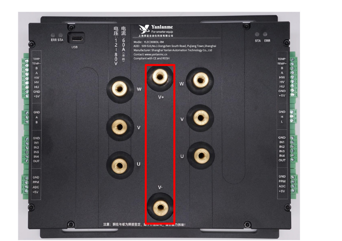 YLEC3000DL Interface